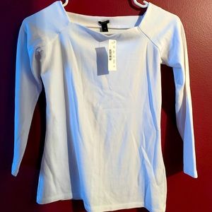 NWT white long sleeve